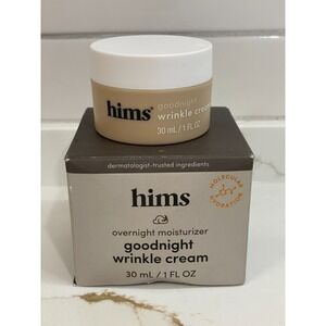 Hims Goodnight Wrinkle Cream 1 fl oz Overnight Moisturizer‎ Hydration Smooth New